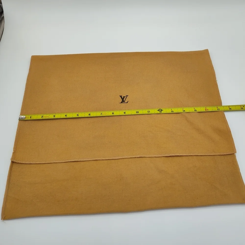 LOUIS VUITTON Extra Large Dust Bag Gold Tan Envelope Style Authentic EUC